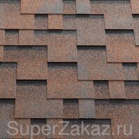 Гибкая черепица KATEPAL SUPER Rocky, Медный отлив